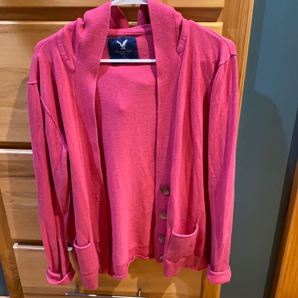 Gently worn American Eagle sweater with hoodie